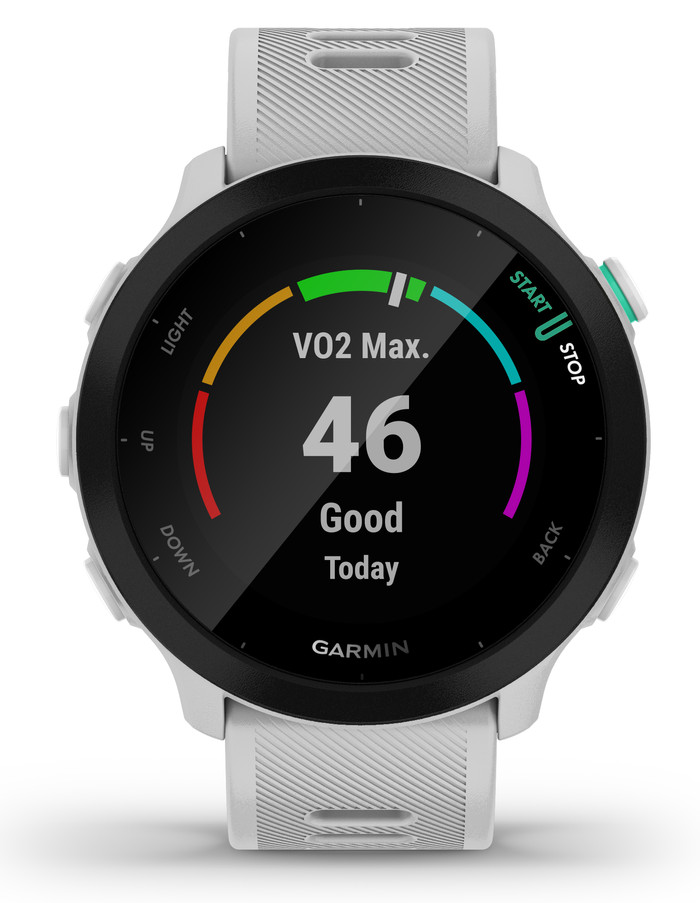 Garmin Forerunner 55 Wit voorkant