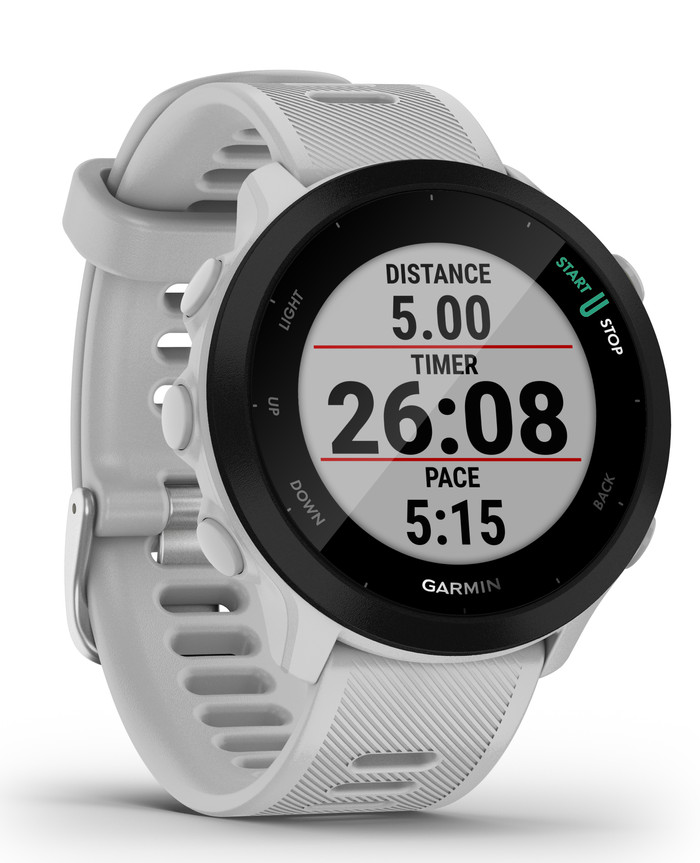 Garmin Forerunner 55 Wit linkerkant