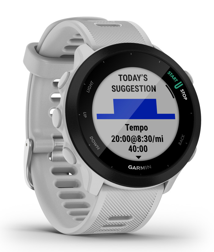 Garmin Forerunner 55 Wit linkerkant