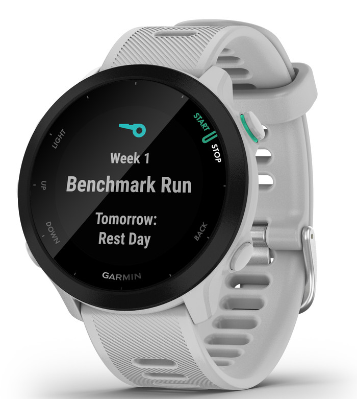 Garmin Forerunner 55 Wit rechterkant