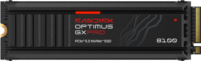 SANDISK Optimus GX PRO 8100 2TB Heatsink PCIe 5.0 NVMe SSD Main Image