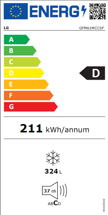 LG GFM61MCCSF energielabel