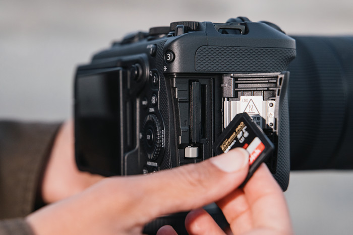 Canon EOS R6 V product in use