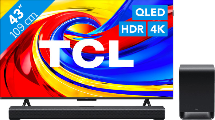 TCL QLED 43" P79L (2026) + TCL S60K Main Image