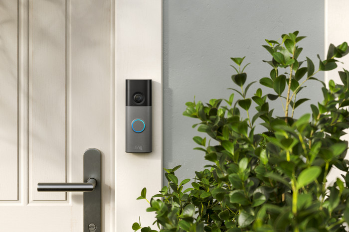 Ring Battery Video Doorbell 2nd Generation Gray product in use