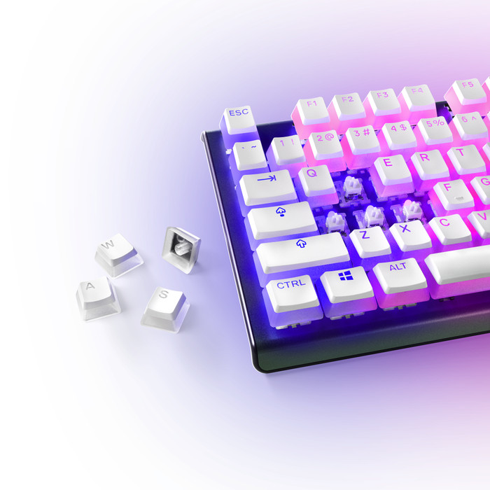 SteelSeries PrismCAPS White- US detail