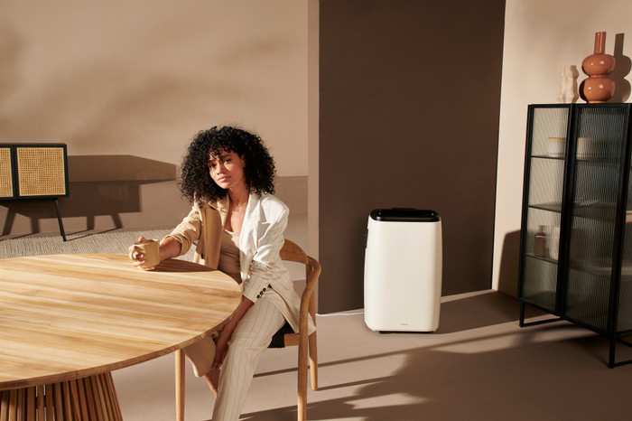 Duux North Smart 18K BTU/h Wit product in gebruik
