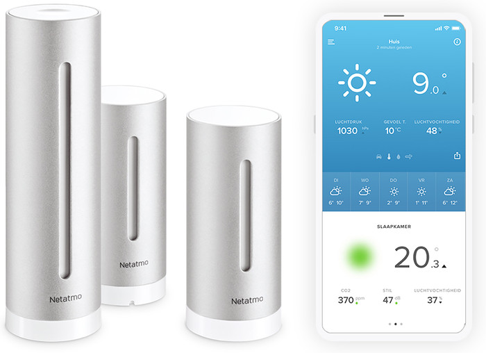 Netatmo Slim Weerstation + Extra Binnenmodule visual leverancier