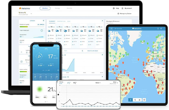 Netatmo Slim Weerstation + Extra Binnenmodule null