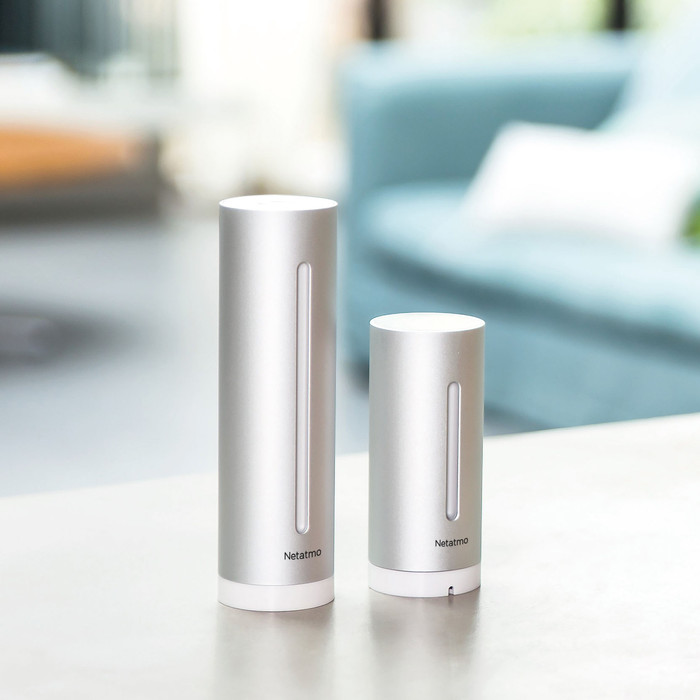 Netatmo Slim Weerstation + Extra Binnenmodule product in gebruik