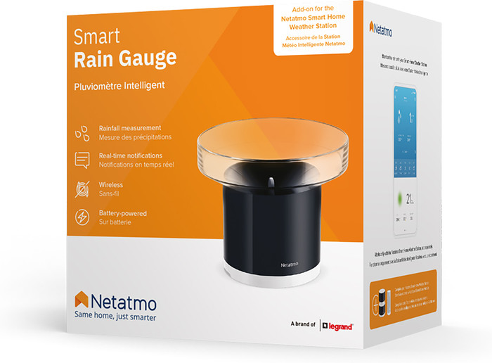 Netatmo Slim Weerstation + Regenmeter verpakking