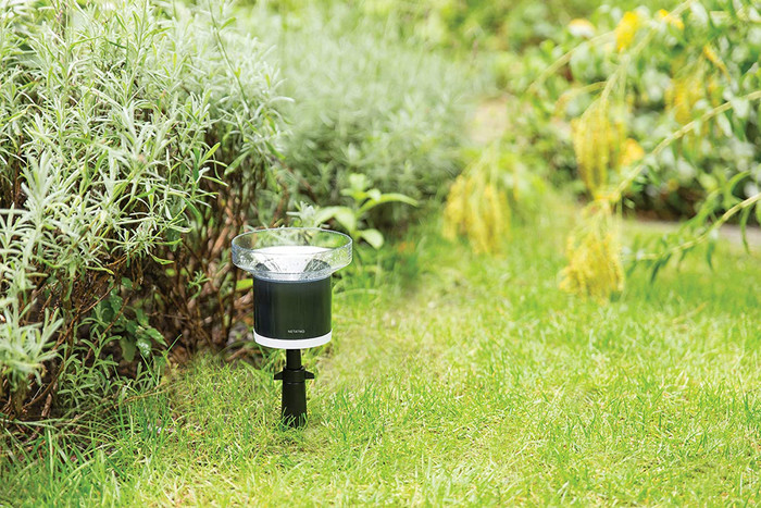 Netatmo Slim Weerstation + Regenmeter product in gebruik