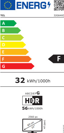TCL G64 32G64 energielabel