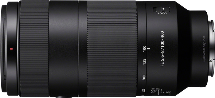 Sony FE 100-400mm f/5.6-8 OSS left side