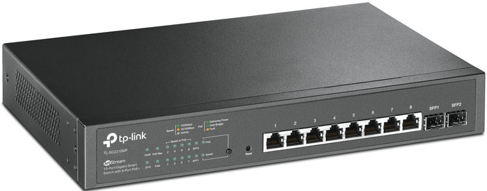 TP-Link Omada TL-SG2210MP linkerkant