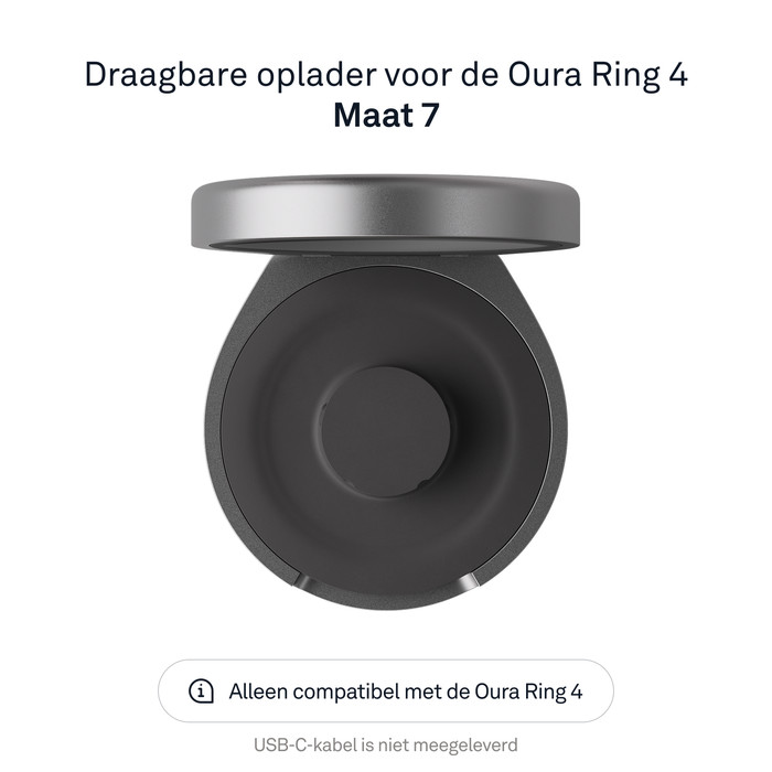 Oura Ring 4 Draadloze Oplaadcase Maat 7 visual leverancier