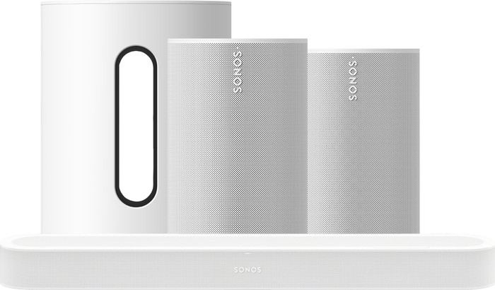 Sonos Beam Ultra Wit + Sonos Sub Mini + 2x Sonos Era 100 SL Wit Main Image