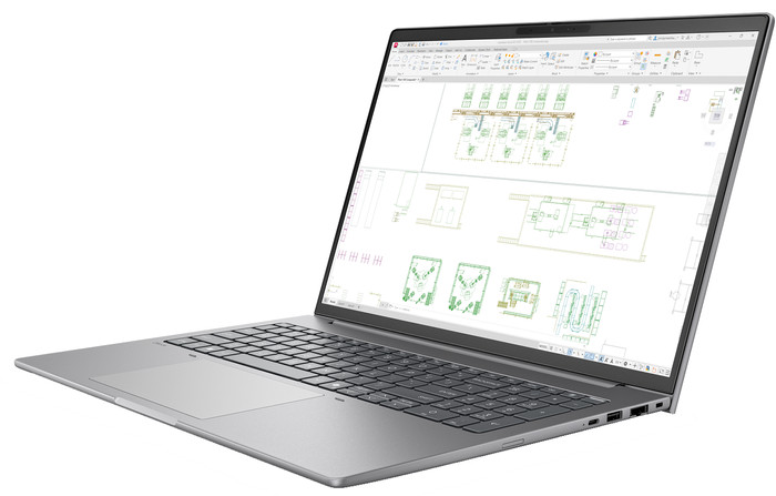 HP ZBook 8 G2i 16'' Copilot+ PC E7WP7ET QWERTY rechterkant