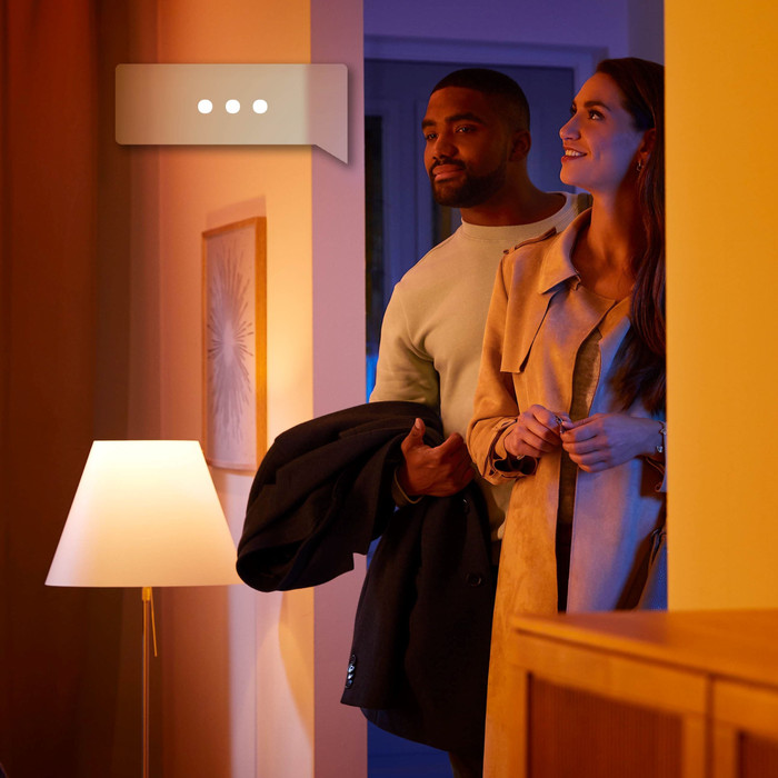 Philips Hue Aurelle plafondlamp White Ambiance rond product in gebruik