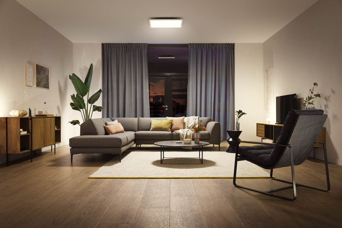 Philips Hue Aurelle Ceiling Lamp White Ambiance Square - Small product in use