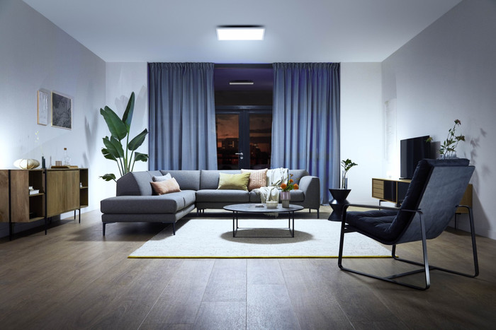 Philips Hue Aurelle Ceiling Lamp White Ambiance Square - Small product in use