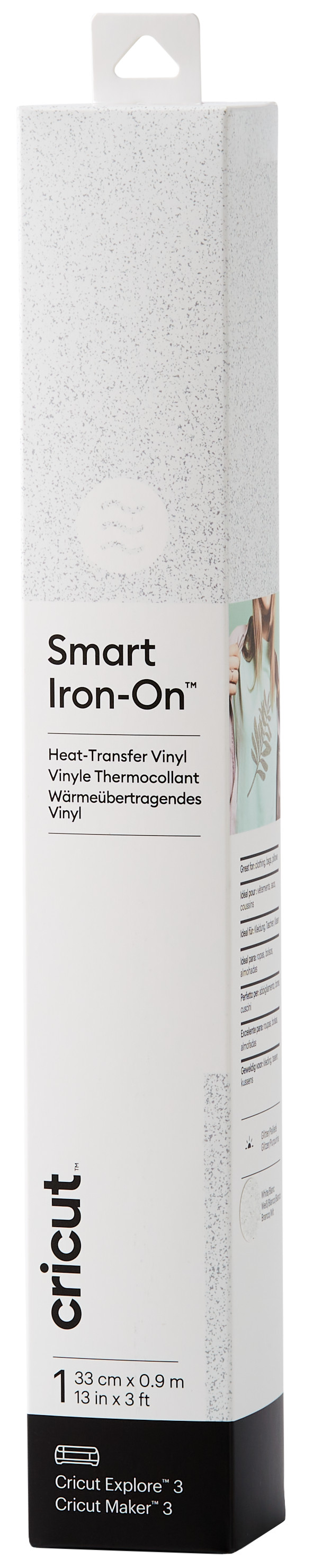 Cricut Smart Iron-on 33x91 Glitter Wit Main Image