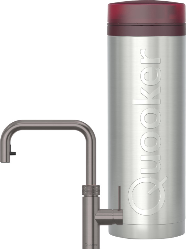 Quooker PRO3 + Quooker Flex Square Gunmetal Main Image