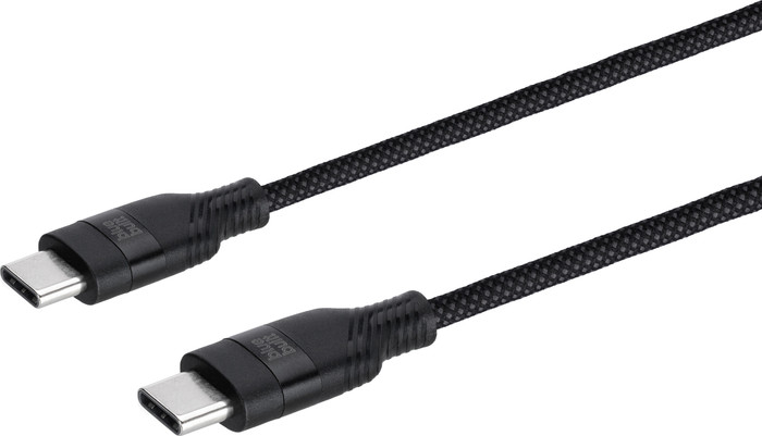 BlueBuilt Usb C naar Usb C Kabel 1,5m Nylon Magnetisch Zwart rechterkant