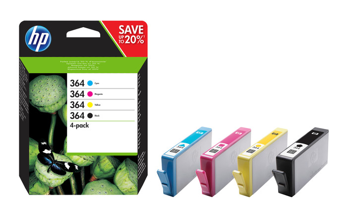 HP 364 Cartridges Combo Pack packaging