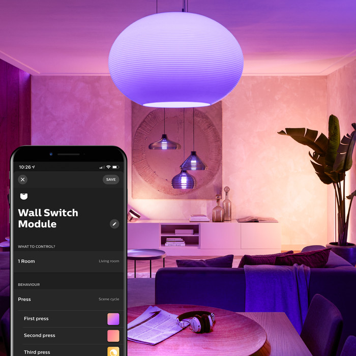 Philips Hue Wall Switch Module 3-pack product in use