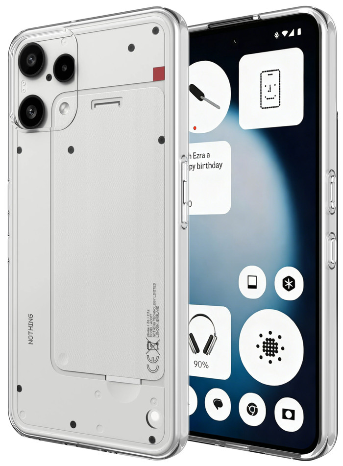 Just in Case Soft Design Nothing Phone (3a) Lite Back Cover Transparent front