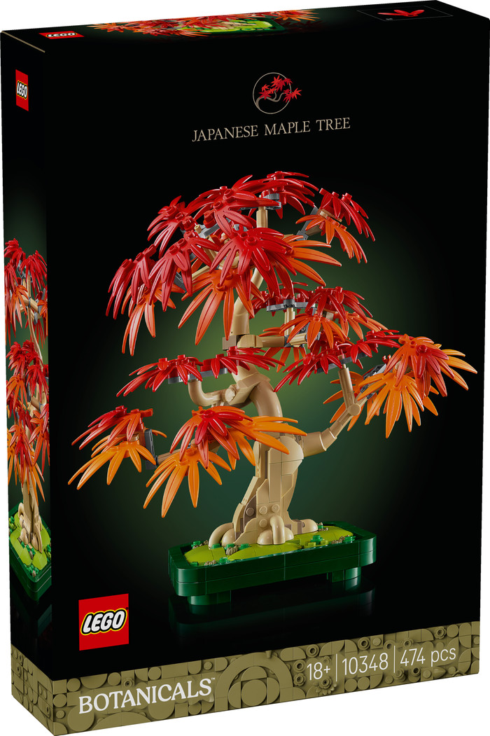 LEGO Botanicals Japanse Esdoorn Bonsaiboompje 10348 verpakking