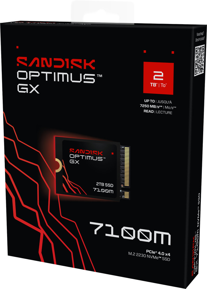 SANDISK Optimus GX 7100M 2TB NVMe SSD detail