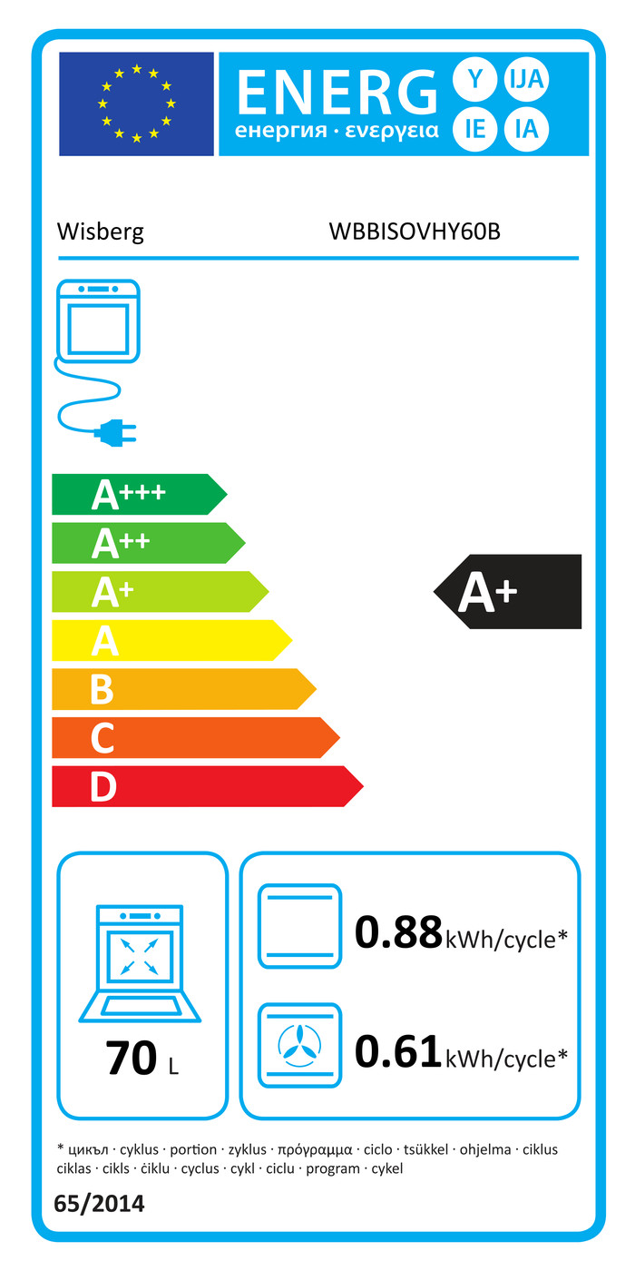 Wisberg WBBISOVHY60B energielabel