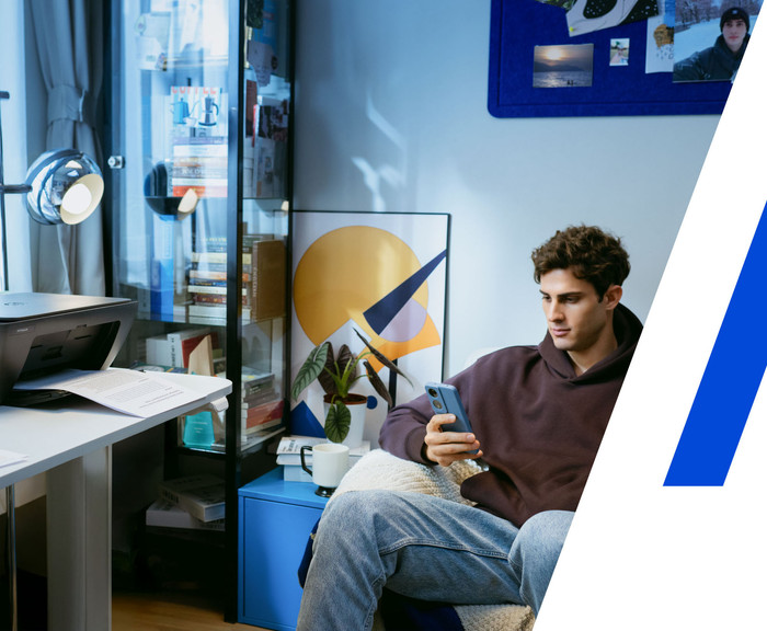 HP DeskJet 2910 Zwart product in gebruik
