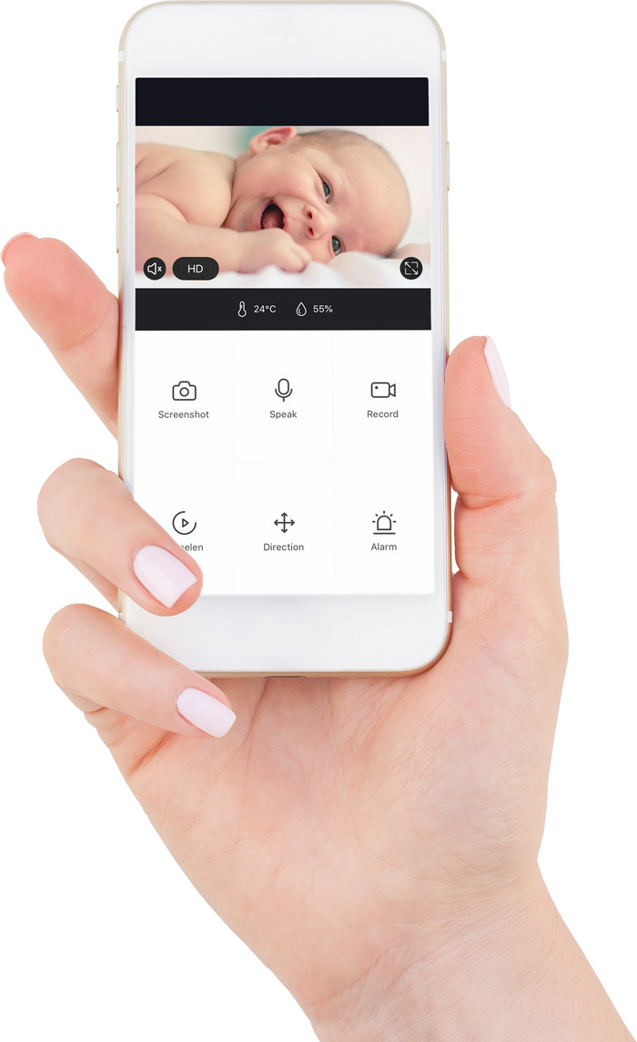 Alecto Smartbaby10 product in gebruik