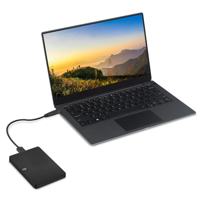 Seagate Expansion Portable 1TB + Samsung USB-C Flash Drive 128GB product in gebruik