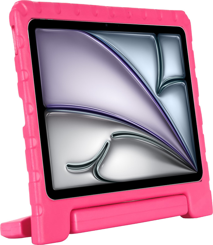 Just in Case Apple iPad Air 11 inch (2026/2025/2024) Kids Cover Roze linkerkant