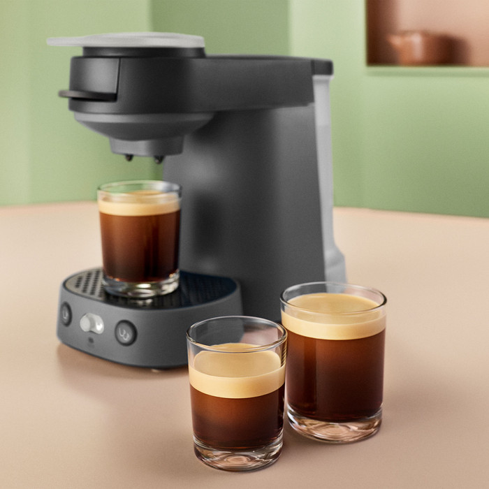 Philips koffiepadmachine Senseo Vibe CSA225/65 product in gebruik