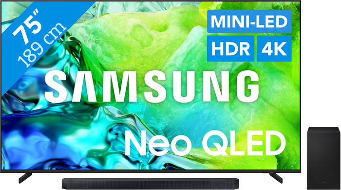Samsung Neo QLED 75" QN80H (2026) + Samsung HW-Q600H (2026) Main Image