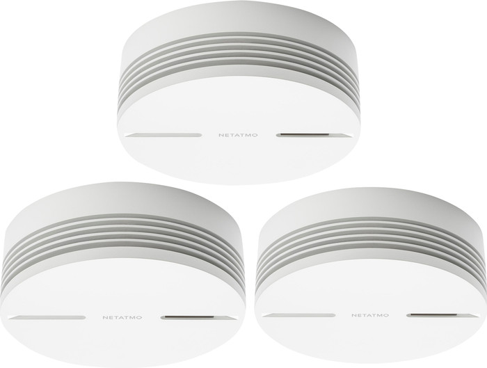 Netatmo Smart Smoke Detector (10 years) 3-pack Main Image