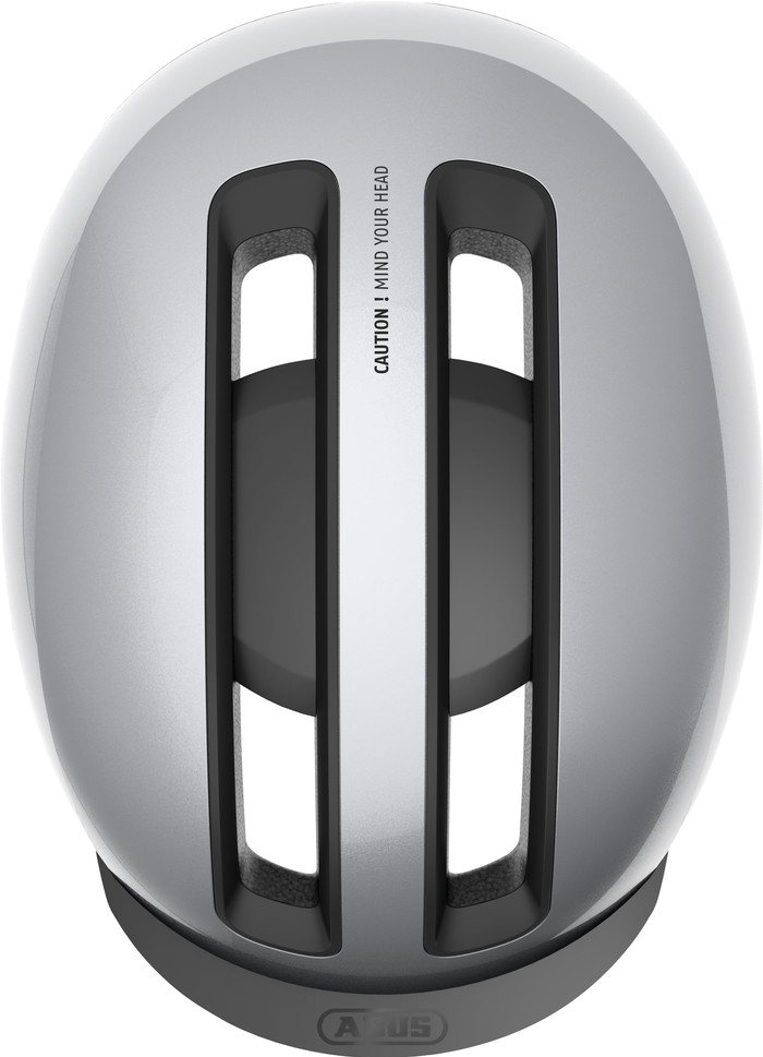 ABUS HUD-Y Zilver L bovenkant