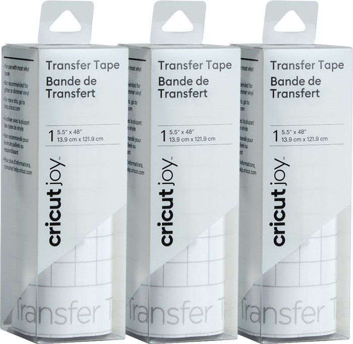 Cricut Joy StandardGrip Transfer Tape 14x122 Transparent 3-Pack Main Image