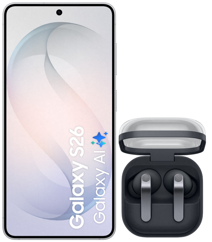 Samsung Galaxy S26 512GB Wit 5G + Samsung Galaxy Buds4 Pro Zwart Main Image