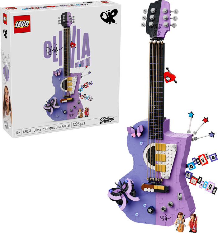 LEGO Editions Olivia Rodrigo's Dubbele Gitaar 43031 rechterkant