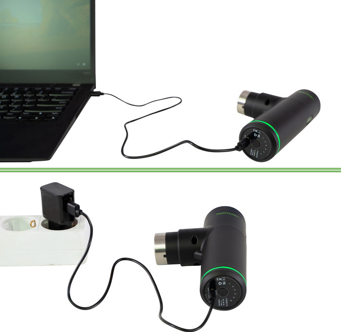 Tunturi Massage Gun Mini product in gebruik