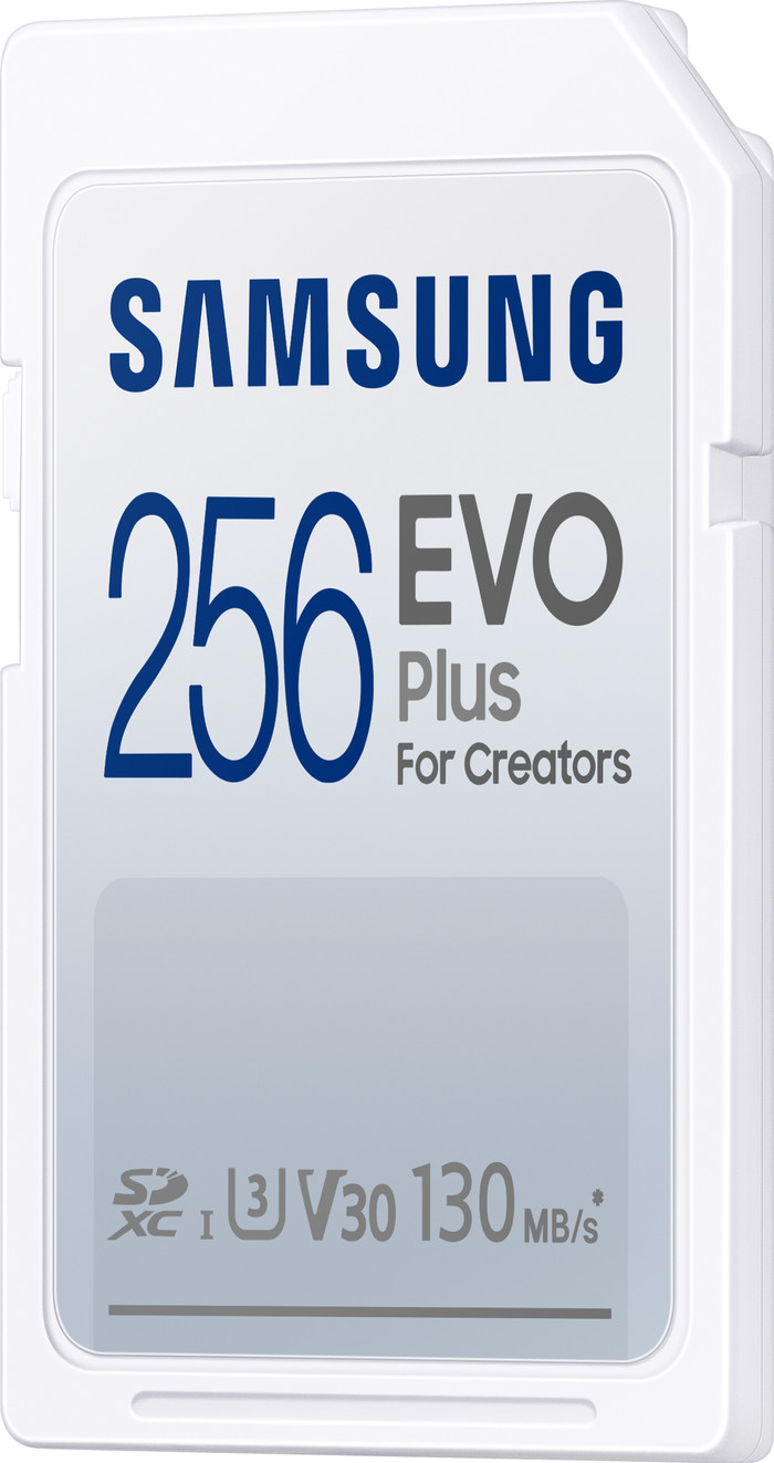 Samsung SDXC EVO Plus 256GB 120MB/s right side