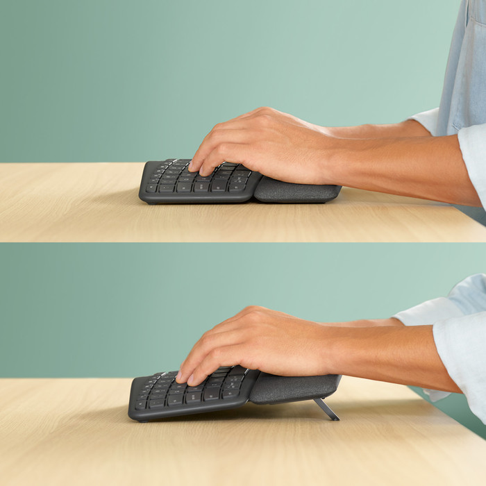 Logitech K860 Ergonomisch Draadloos Toetsenbord QWERTY + Logitech MX Master 3S visual leverancier
