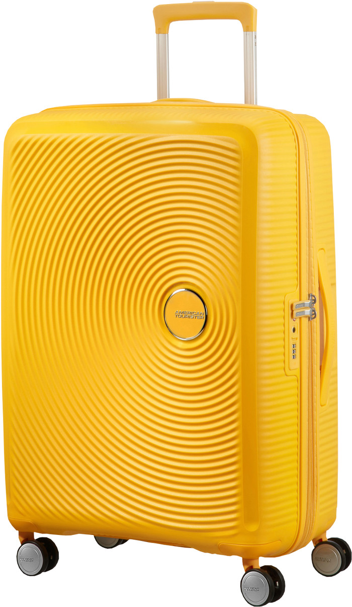 American Tourister Soundbox Expandable Spinner 67cm Golden Yellow Main Image