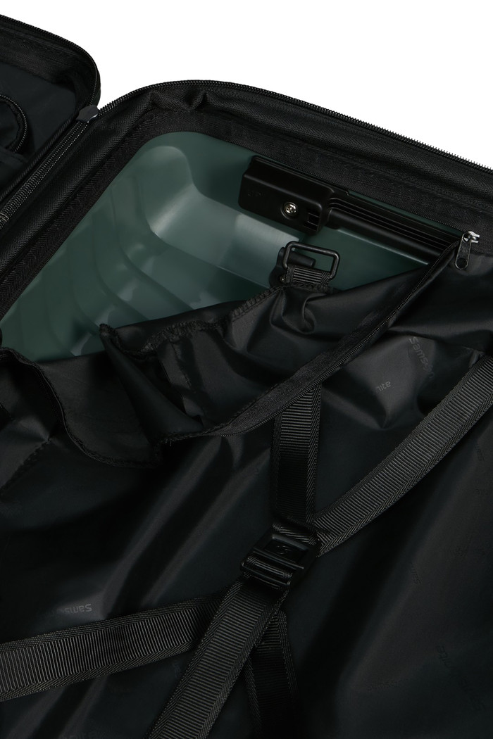 Samsonite Intuo Spinner Easy Access Expandable 55cm Olive Green binnenkant